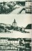 1942 - pohled na ves od východu; kostel Všech svatých; hostinec a koloniál J. Kutky
